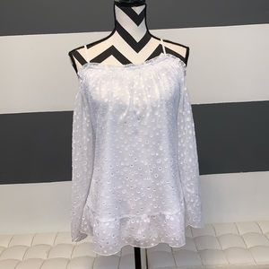 LaneBryant off the shoulder white shirt size 14/16